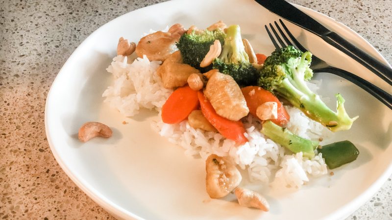 Cashew Chicken with Rice - TRGL – The Real Good Life