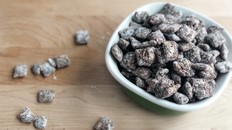 Classic Peanut Butter and Chocolate Puppy Chow