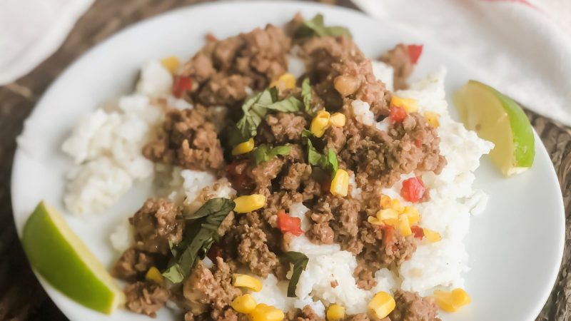 Thai Beef with Coconut Rice